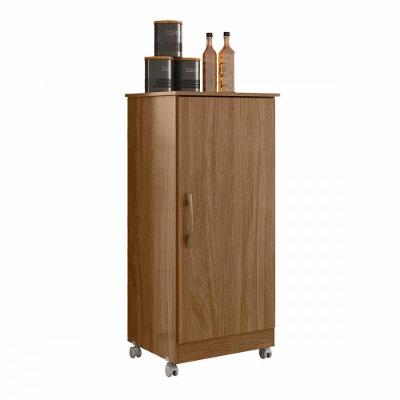 Armário Multiuso Organizador 1 Porta C/Rodízio Naturalle