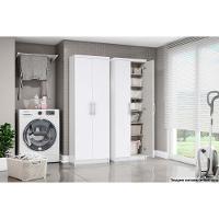Armário Multiuso Lavanderia Margarida c/ 2 Portas Branco - Henn - 7