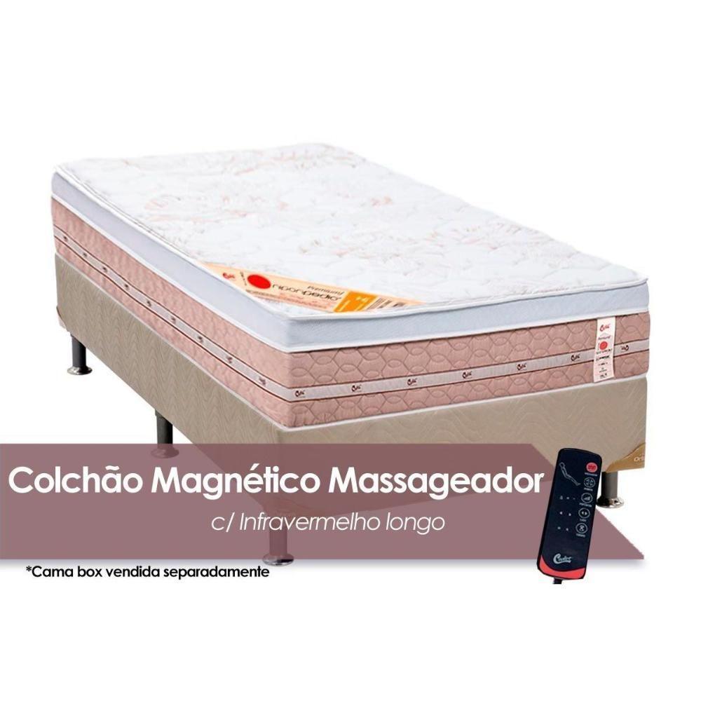 Colchão Solteiro Magnético c/Vibro Massagem  Niponpedic Molas Tecnopedic (88x188x31) - Castor - 1