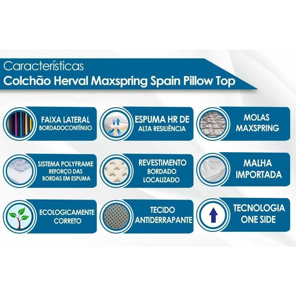 Colchão Solteiro Para Hotelaria Maxspring Spain Pillow Top (88x188x27) - Herval - 3