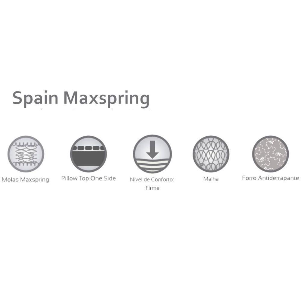 Colchão Solteiro Para Hotelaria Maxspring Spain Pillow Top (88x188x27) - Herval - 9