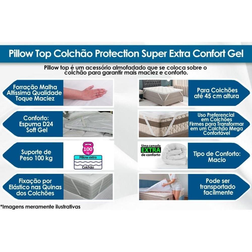 Pillow Top Colchão Solteiro Protection Super Extra Confort (78x188) - Probel - 4