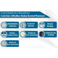 Colchão Solteiro Molas Bonnel Florença Euro Pillow (88x188x28) - Orthoflex - 7