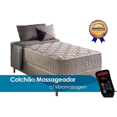 Colchão Solteirão Molas Ensacadas Magnético C Vibro Massagem Commodite 96x203x34 Anjos