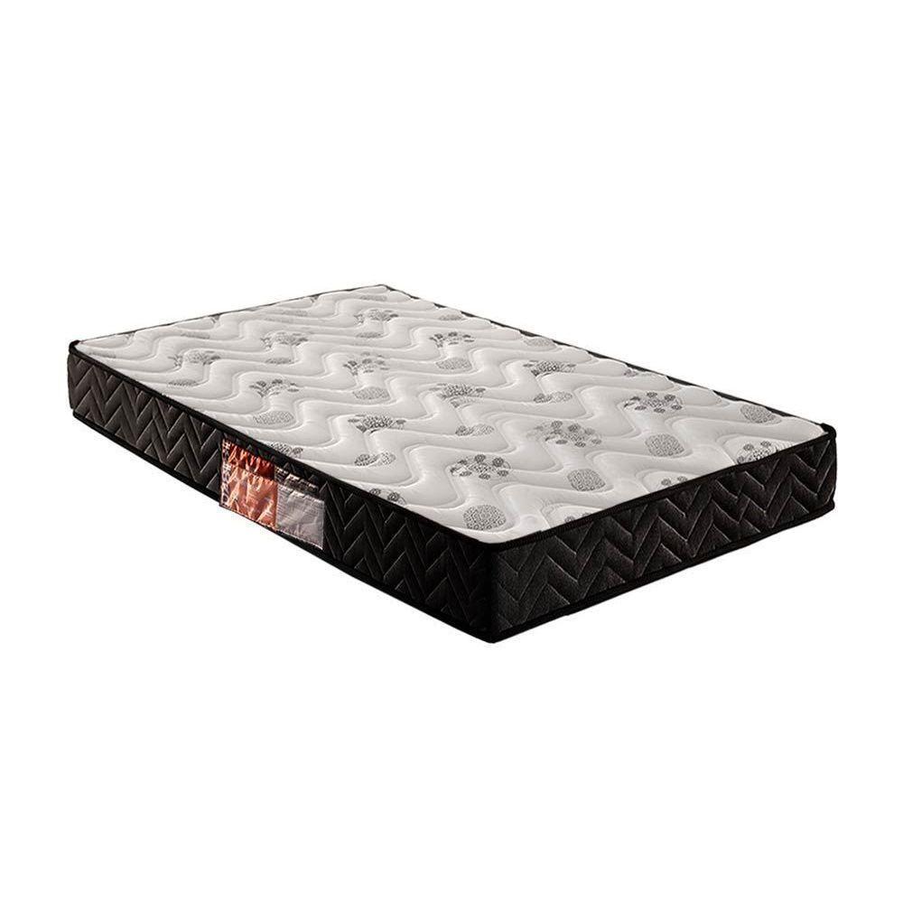 Colchão Solteiro Espuma D33 Pasquale Black Bordado (78x188x25) - Paropas - 1