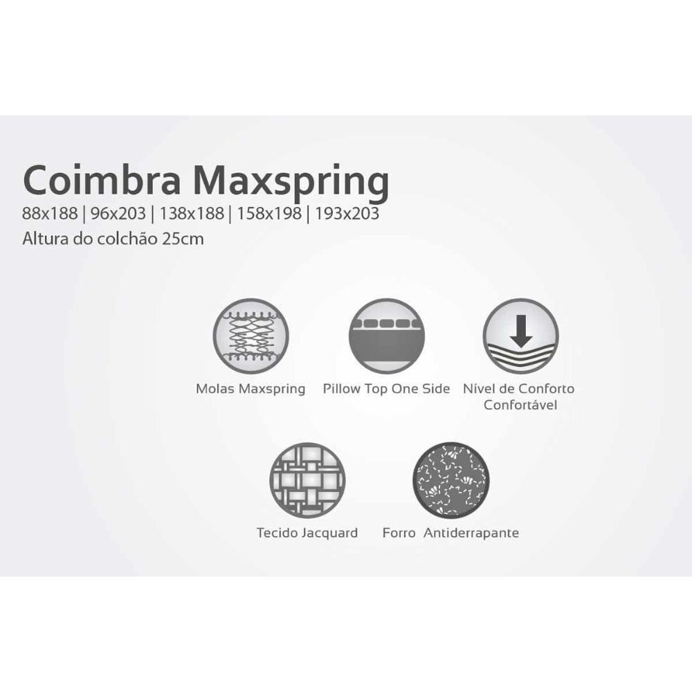 Colchão Solteirão Para Hotelaria Maxspring Coimbra Euro Pillow (96x203x25) - Herval - 5