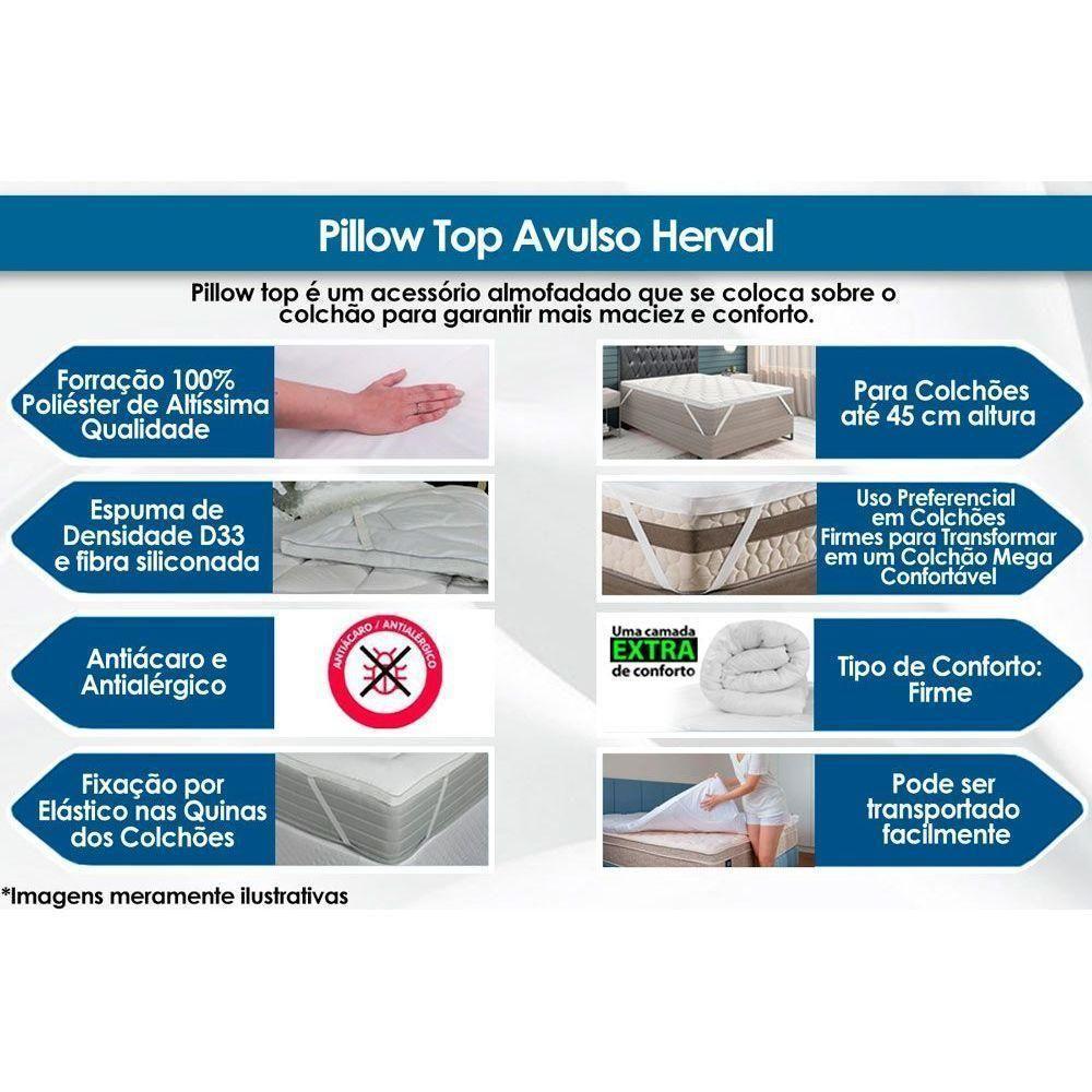 Pillow Top Colchão Casal Super Plush Pilow IN (138x188) - Herval - 4