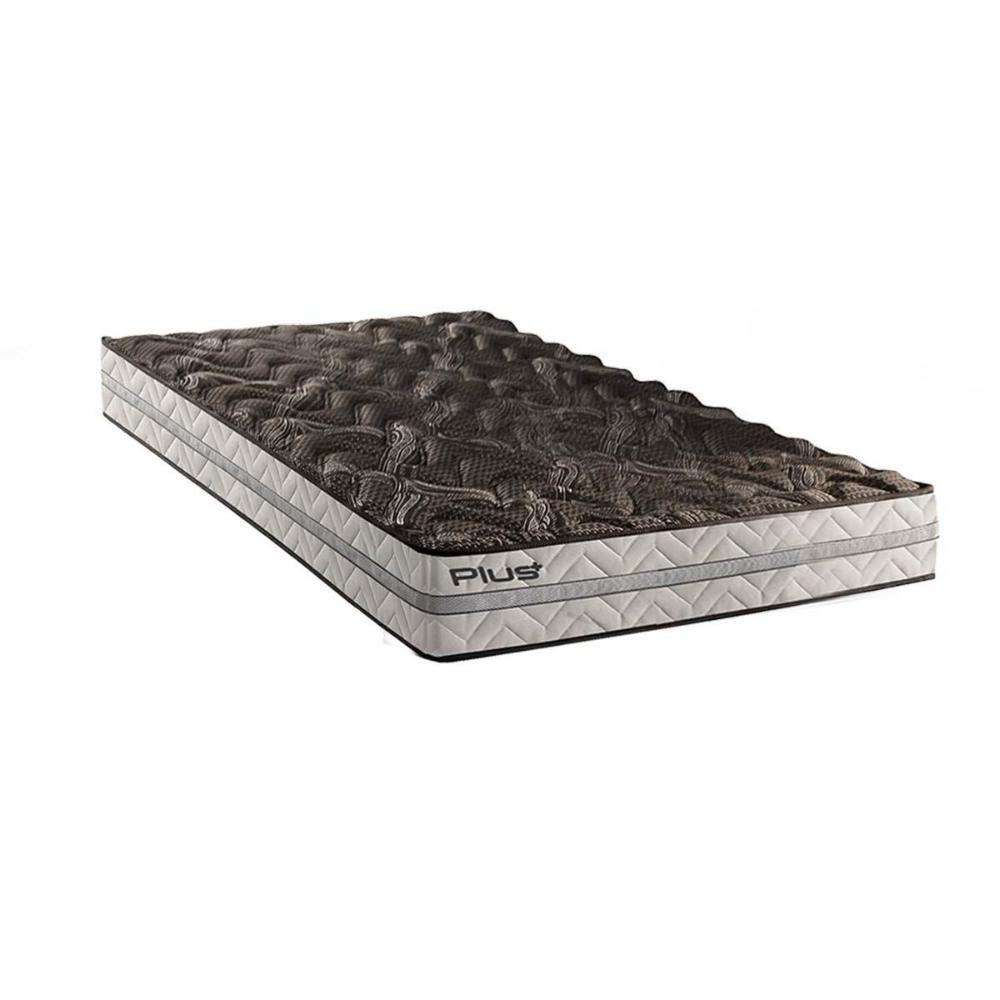 Colchão Solteiro Espuma D33 Pasquale Plus Euro Pillow Black (78x188x20) - Paropas - 1