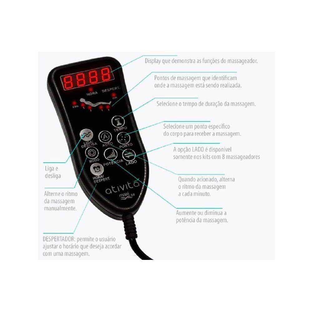 Colchão King Molas Plus Size Magnético c/ Vibro Massagem c/  Commodite Ensacadas (193x203x34) - Anjos - 4