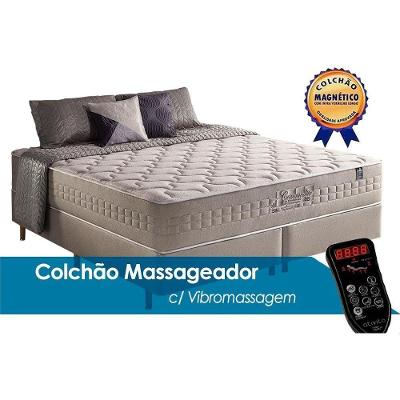 Colchão King Molas Ensacadas Magnético Vibro Massagem Infravermelho Longo D33 Anjos