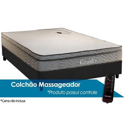 Colchão Casal Anatômico C- Vibro Massagem D45 - Ep Grants Euro Pillow (138x188x25) - Paropas