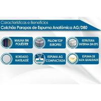 Colchão King Anatômico D33 / AG 65 Confort Euro Pillow Gray (193x203x26) - Paropas - 3