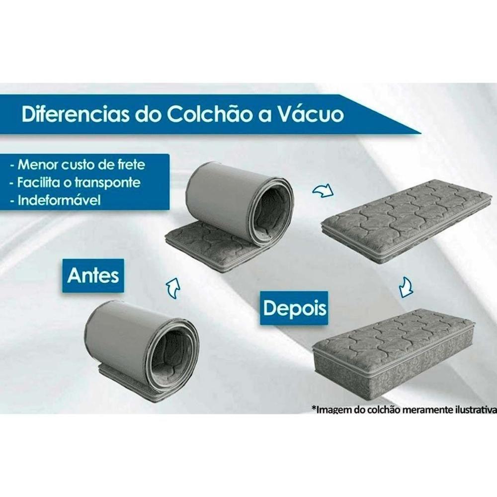 Colchão Casal Espuma D45 a Vácuo de Night and Day Gray Bed In Bag 017 (138x188x17) - Probel - 5