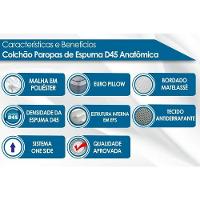 Colchão Casal Espuma D45 / EP Anatômico Conforto Mega Firme Euro Pillow (138x188x25) - Paropas - 5