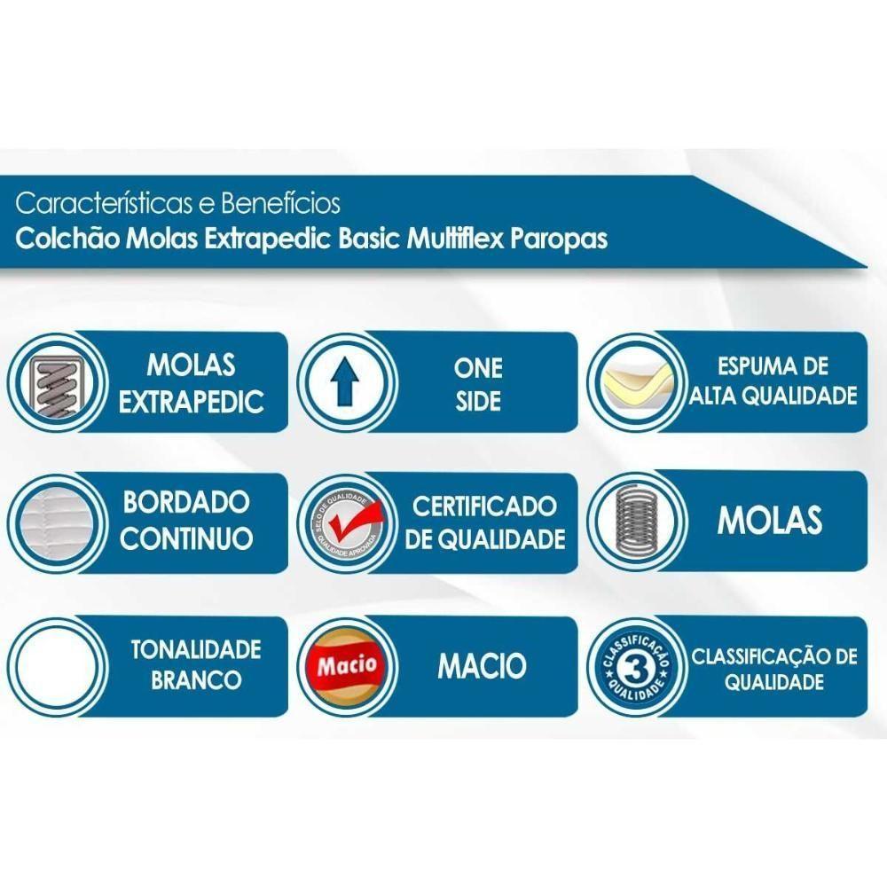 Colchão Casal Molas Extrapedic Basic Multiflex (138x188x24) - Paropas - 2