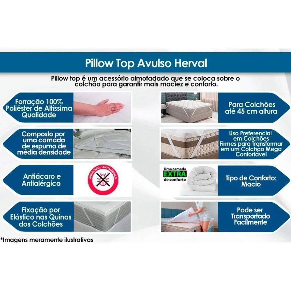 Pillow Top Colchão Casal Pillow Top MH 1822 (138x188) - Herval - 8