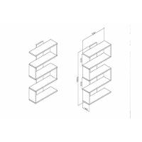 Prateleira Decorativa Quarto Bebê AM 3087 Branco - Movelbento - 7