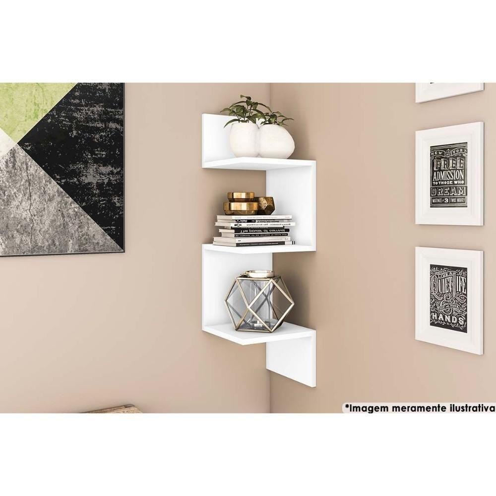 Prateleira Quarto Casal Am 3079 Branco - Movelbento - 1