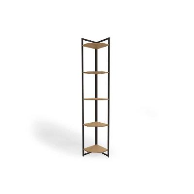 Prateleira De Quarto Industrial Li022 Freijo/preto - Kappesberg