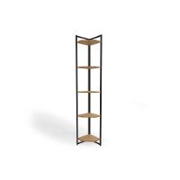 Prateleira De Quarto Industrial Li022 Freijo/preto - Kappesberg - 1