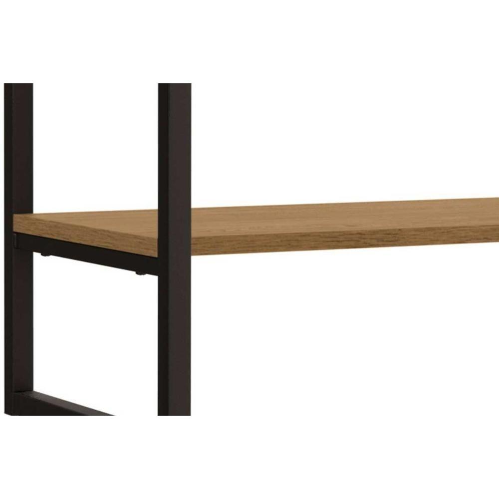 Prateleira Decorativa Quarto Bebê Industrial Li008 Freijo/preto - Kappesberg - 7