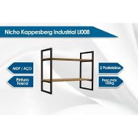 Prateleira Decorativa Quarto Bebê Industrial Li008 Freijo/preto - Kappesberg - 5