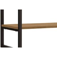 Prateleira Decorativa Quarto Bebê Industrial Li008 Freijo/preto - Kappesberg - 10