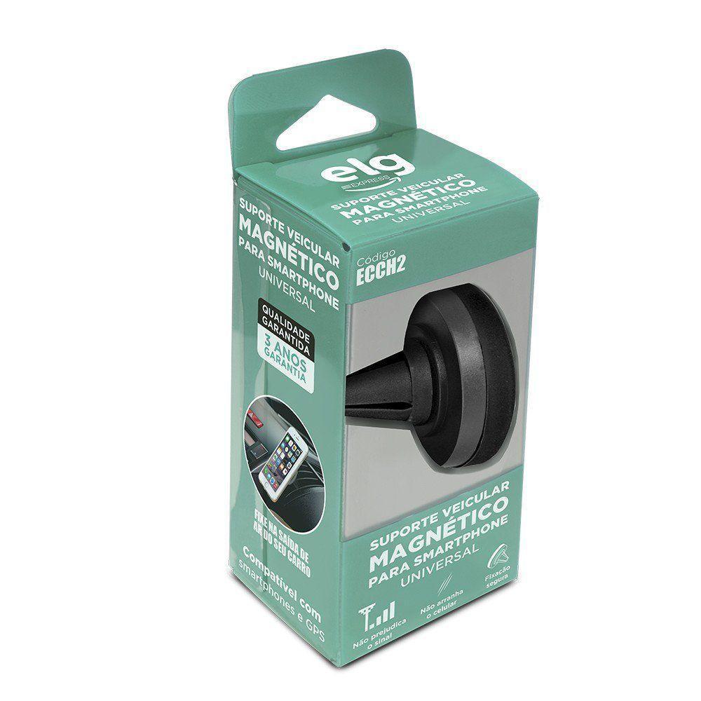 Suporte Para Celular Veicular Saída De Ar Magnético Ecch2 Elg - 3