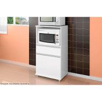 Multiuso de Cozinha Balcão  ASM142 c/ 1 Porta e 1 Gaveta Branco - Movelbento - 2