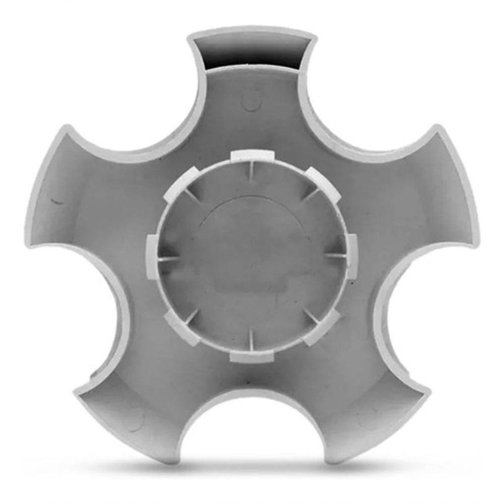 Calota Miolo Centro Roda S10 E Blazer 1998 Até 2011 Prata - 5