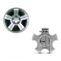 Calota Miolo Centro Roda S10 E Blazer 1998 Até 2011 Prata - 6