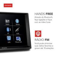 Car áudio Central Multimídia, Aiwa, Tela 7" Hd, Bluetooth, Espelhamento 2din Aws-ca-dd-01 Bivolt . - 5