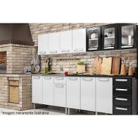 Gabinete de Cozinha Modulado Balcão Evidence 7024 3 Portas e 2 Gavetas s/ Tampo Branco - Bertolini - 2