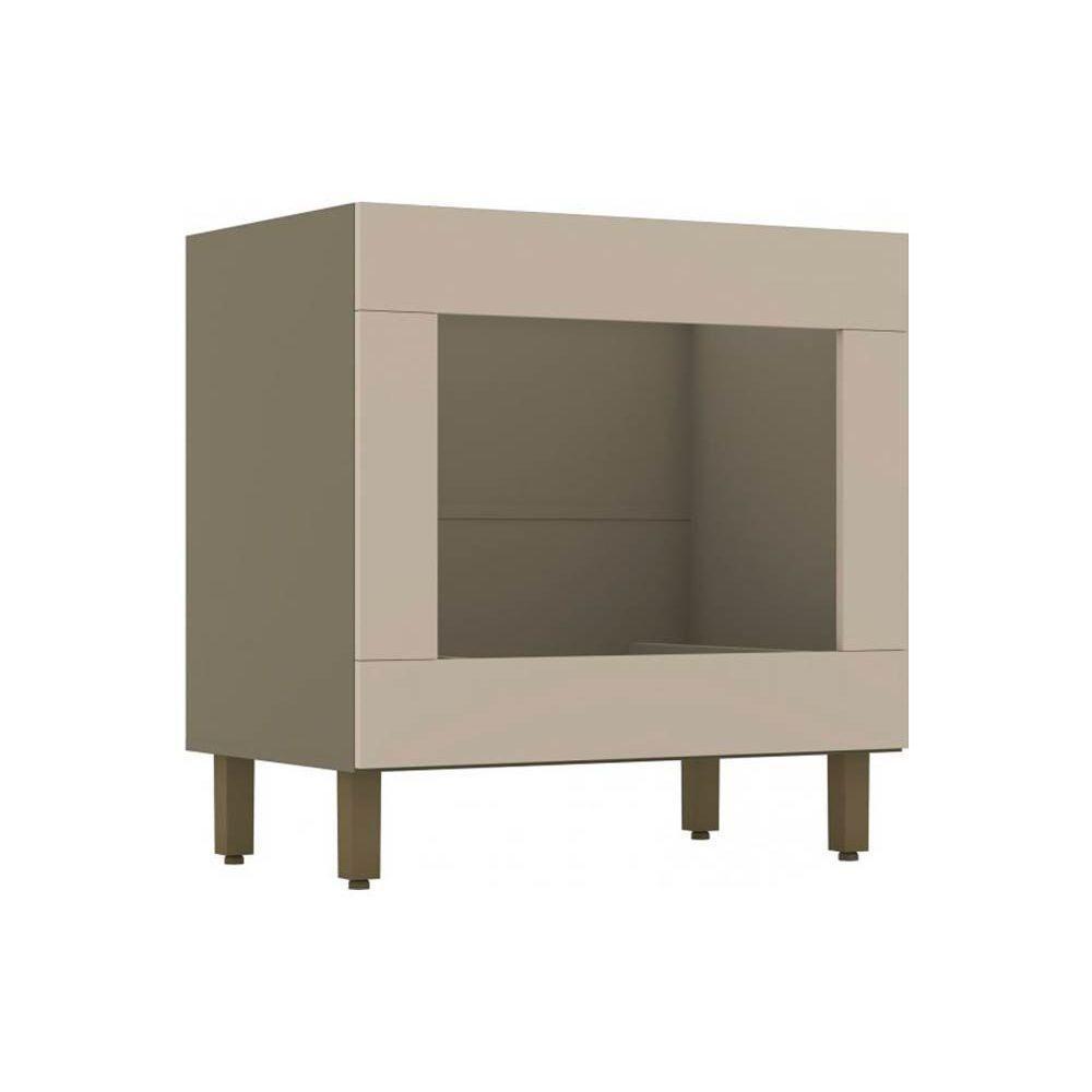 Módulo Cozinha Henn Connect Balcão P/ Forno De Embutir Duna/cristal - 1