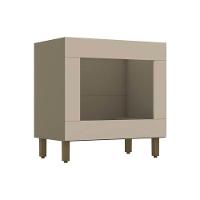 Módulo Cozinha Henn Connect Balcão P/ Forno De Embutir Duna/cristal - 1