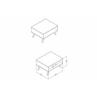 Mesa Centro Sala RT3020 Branco - Movelbento