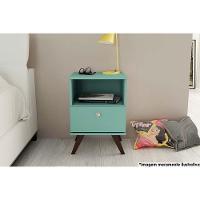 Mesa Lateral p/ Sala RT3019 c/ 1 Gaveta Oliva - Movelbento - 1