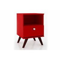 Mesa Lateral p/ Sala RT3019 c/ 1 Gaveta Oliva - Movelbento - 5