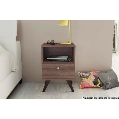 Mesa Lateral P/ Sala Rt3019 C/ 1 Gaveta Rustico - Movelbento