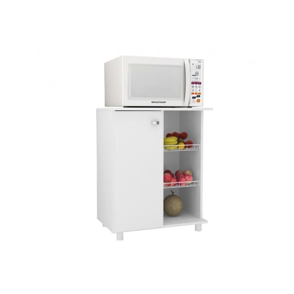Balcão Fruteira Cozinha BF-3205 c/ 1 Porta e 2 Cestos 60cm Branco - Tecno Mobili - 1