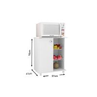 Balcão Fruteira Cozinha BF-3205 c/ 1 Porta e 2 Cestos 60cm Branco - Tecno Mobili - 3
