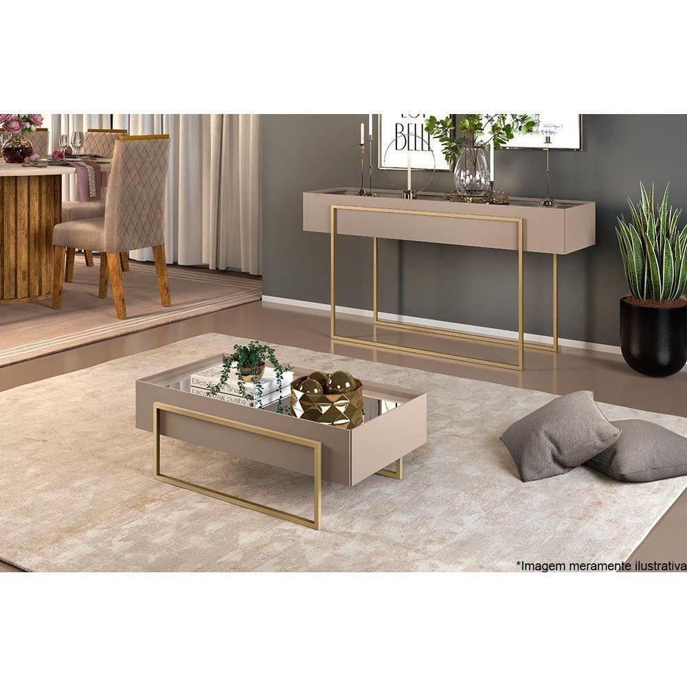 Mesa Centro Sala Pilar Off White - DJ Móveis - 5