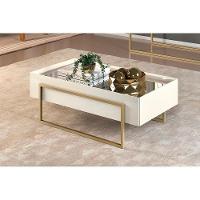 Mesa Centro Sala Pilar Off White - DJ Móveis - 1