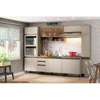 Módulo Cozinha Henn Connect Balcão C/ 2 Portas C/tampo P/ Cooktop Duna/cristal - 5