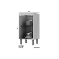 Gabinete de Cozinha Modulado Balcão Connect c/ 1 Porta s/ Tampo Duna/Cristal - Henn - 4