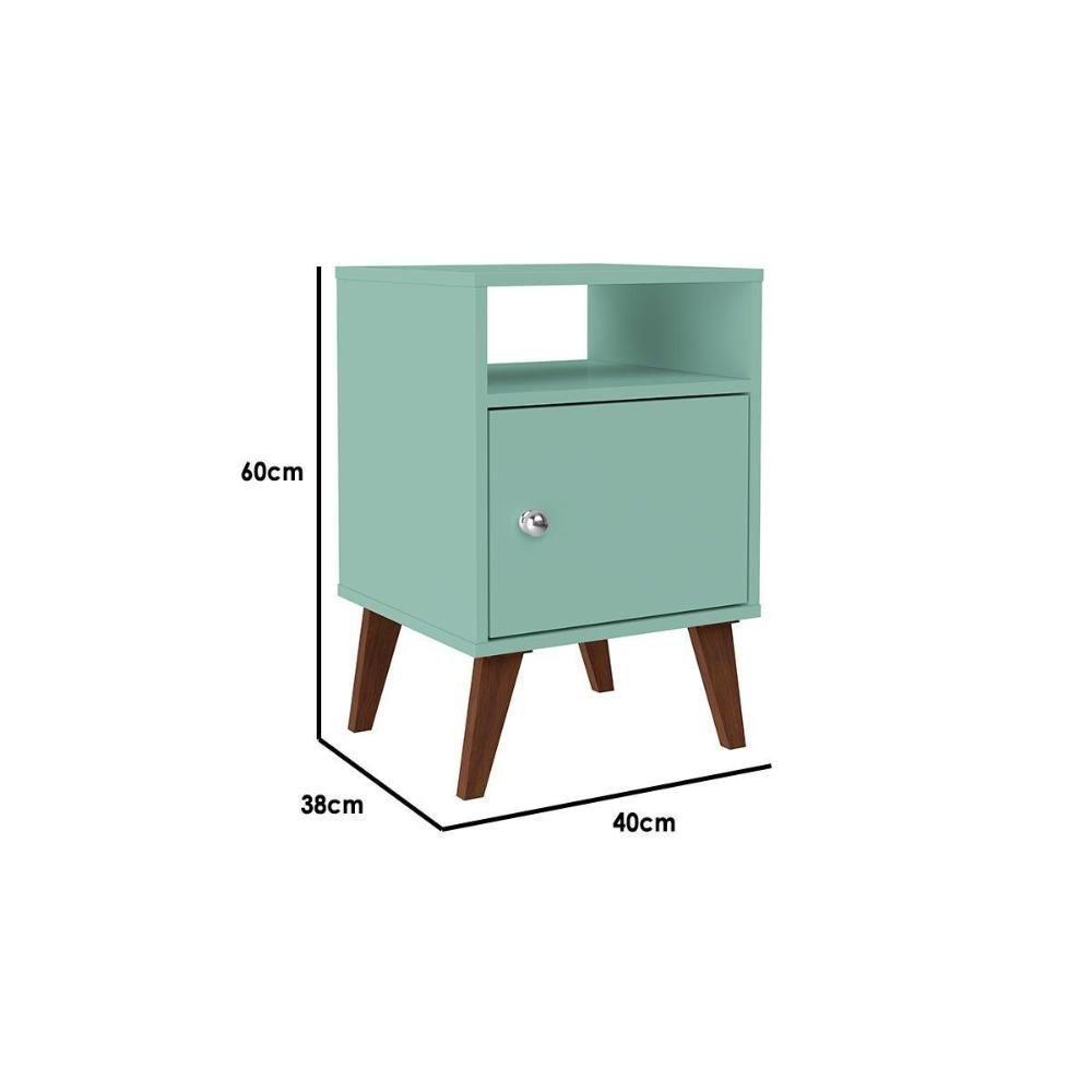 Mesa Lateral p/ Sala RT3145 c/ 1 Porta Branco - Movelbento - 3