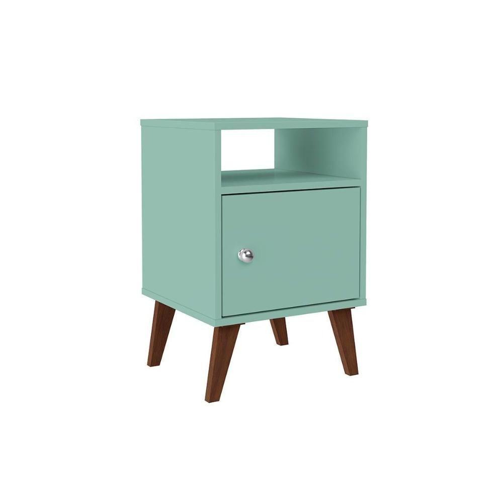 Mesa Lateral p/ Sala RT3145 c/ 1 Porta Branco - Movelbento - 4