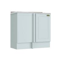 Módulo Cozinha Henn Americana Balcão Canto Reto  c/Tampo Branco - 1