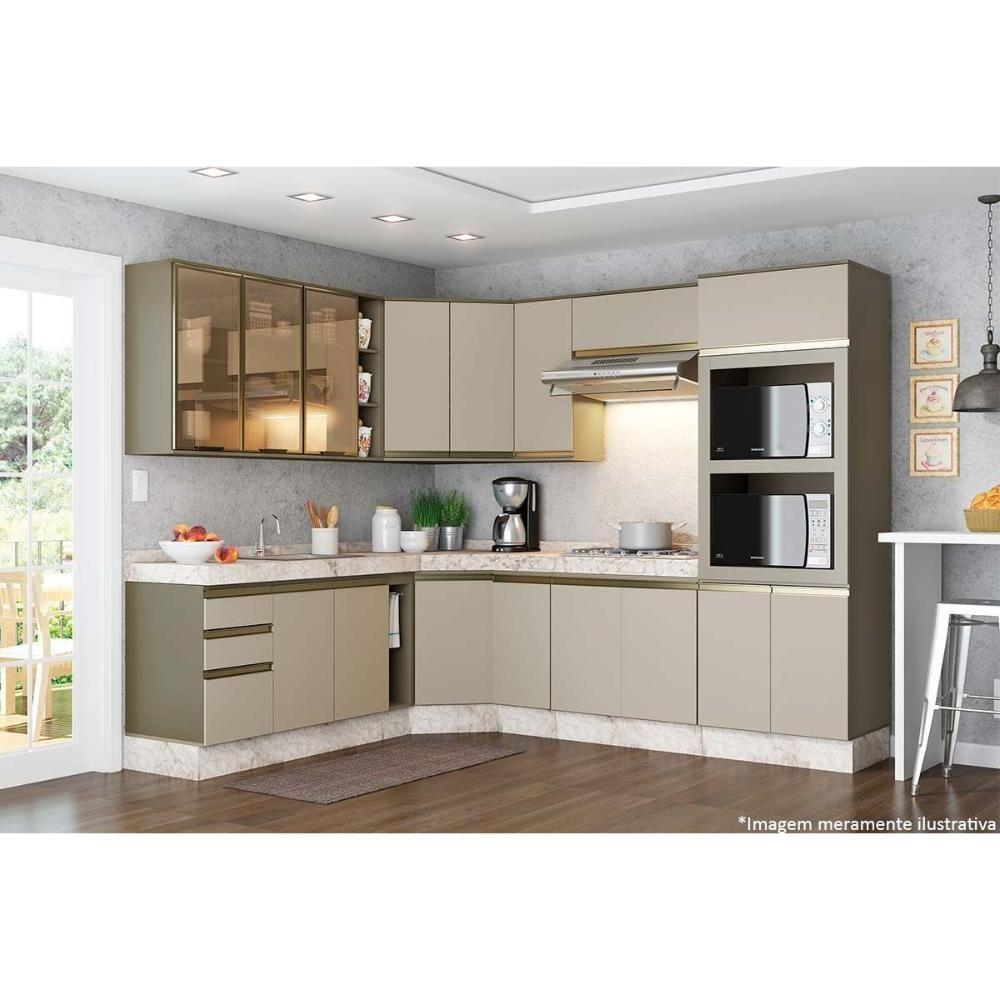 Gabinete de Cozinha Modulado Balcão c/ Porta Toalha Connect s/ Tampo Duna - Henn - 3