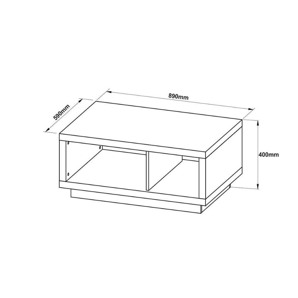 Mesa Centro Sala Mc2232 Natural - Tecno Mobili - 4
